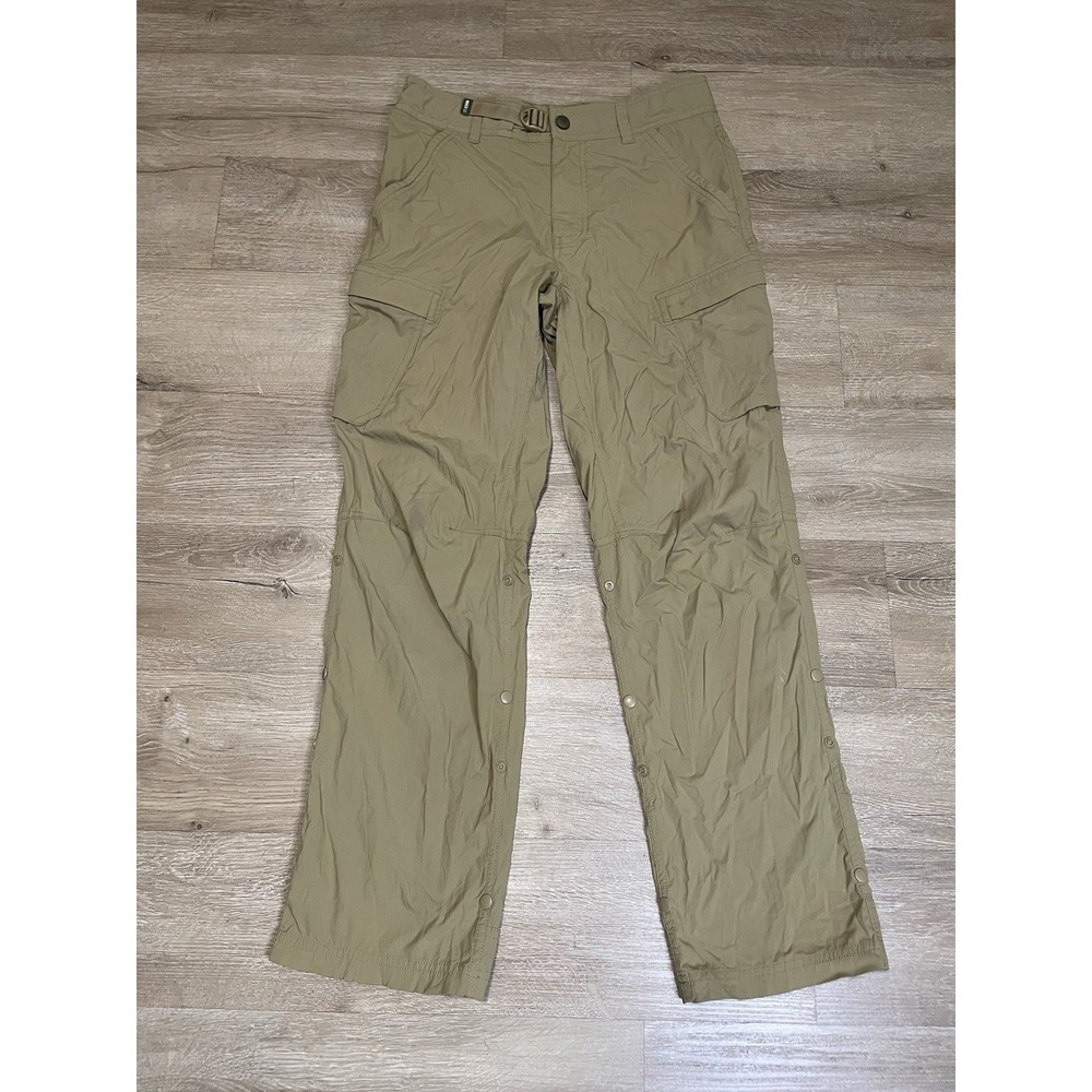 REI Co-Op Relaxed Fit 30x30 Adjustable Hiking Pants Snap Button Gorpcore Khaki